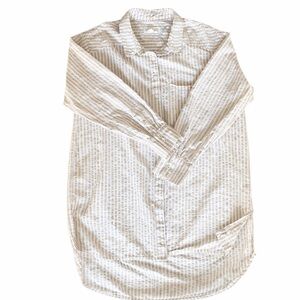 Urban Outfitters Beige and Red Striped Shirt